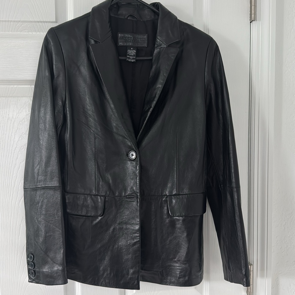 Jaclyn Smith, classic genuine, leather jacket, 90s vintage